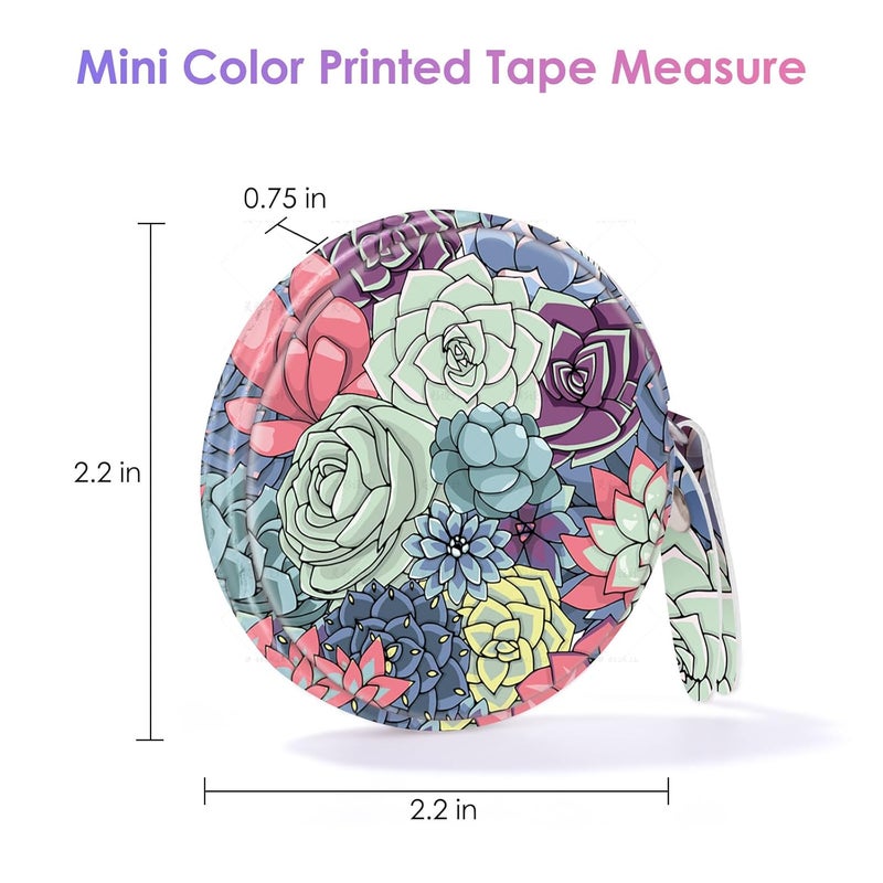 Gerkia Sewing Tape Measure，Colour Printed Small Retractable Soft Measuring Tape for Tailor Cloth Fabric Body Measurements. - Image 2